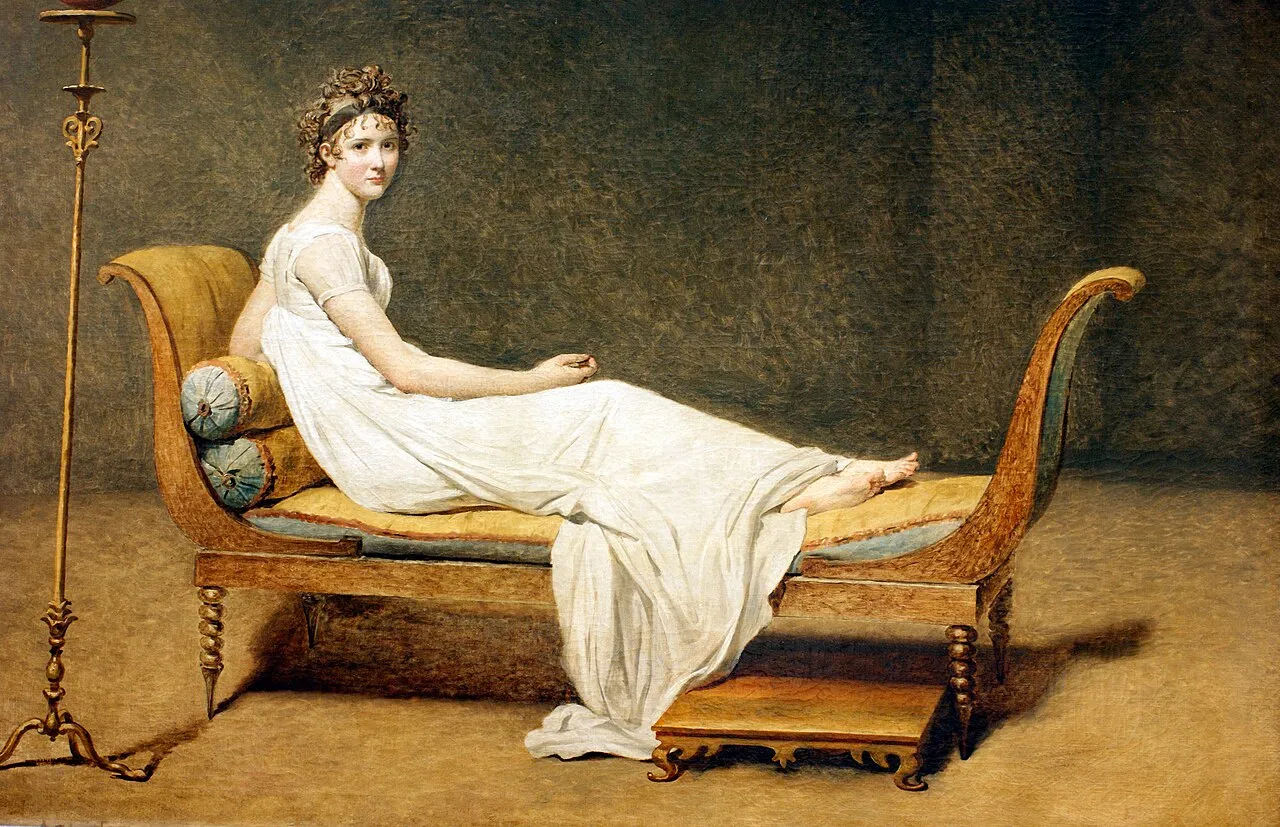 thumbnail - 자크 루이 다비드, ‘레카미에 부인의 초상’, 1800, 캔버스에 유채, 174x224cm, 루브르박물관