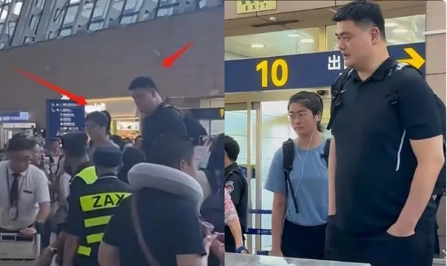 중국의 농구 전설 야오밍이 자신의 딸과 함께 공항에 나타나 많은 관심을 받았다 thumbnail - 중국의 농구 전설 야오밍이 자신의 딸과 함께 공항에 나타나 많은 관심을 받았다