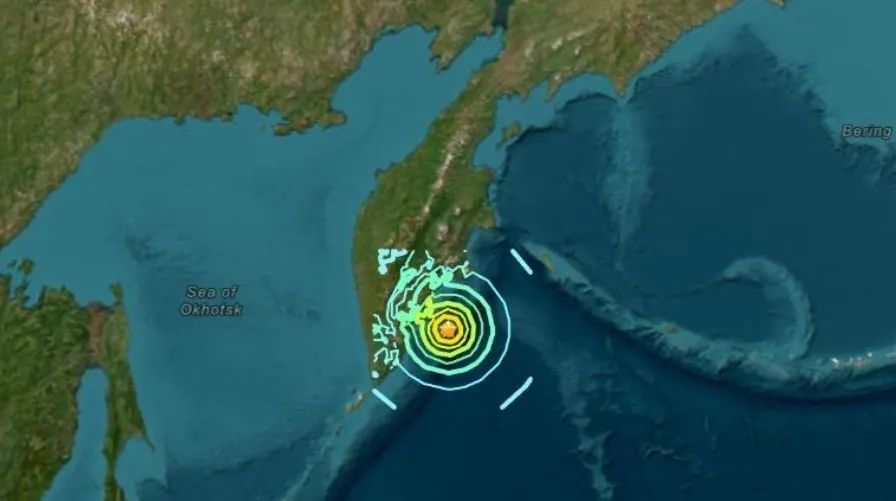 thumbnail - 미국 지질조사국(USGS)은 20일 오후 3시 49분(한국시간) 러시아 캄차카반도 페트로파블롭스크-캄차츠키 동쪽 144㎞ 해역에서 규모 7.4의 지진이 발생했다고 밝혔다. USGS 제공
