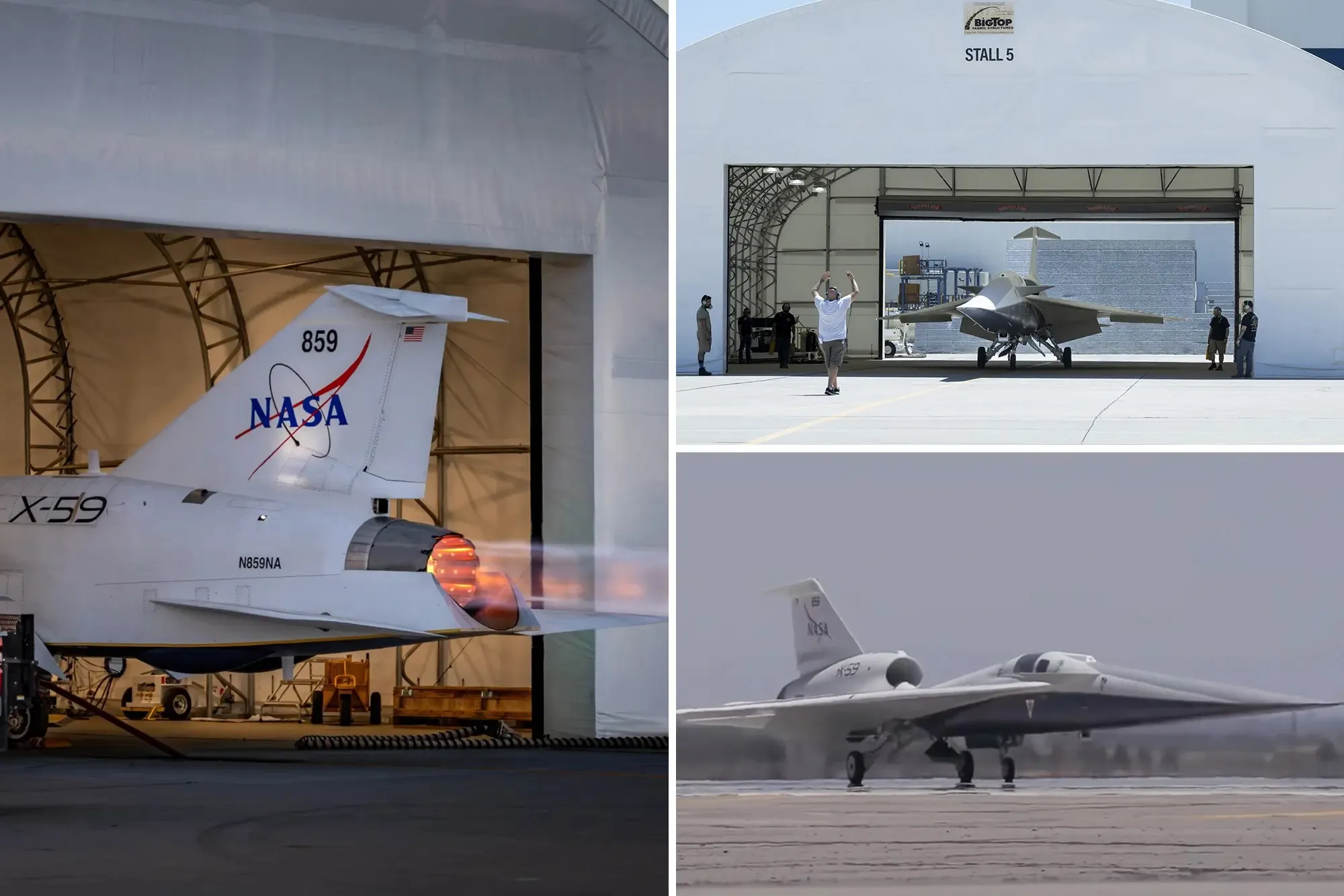 활주 시험 중인 초음속 항공기 X-59. 출처=NASA thumbnail - 활주 시험 중인 초음속 항공기 X-59. 출처=NASA