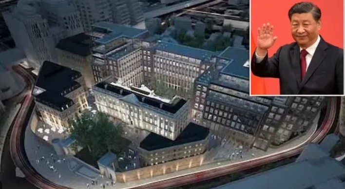 thumbnail - 왕립 조폐국 건물과 시진핑 중국 국가 주석 자료사진