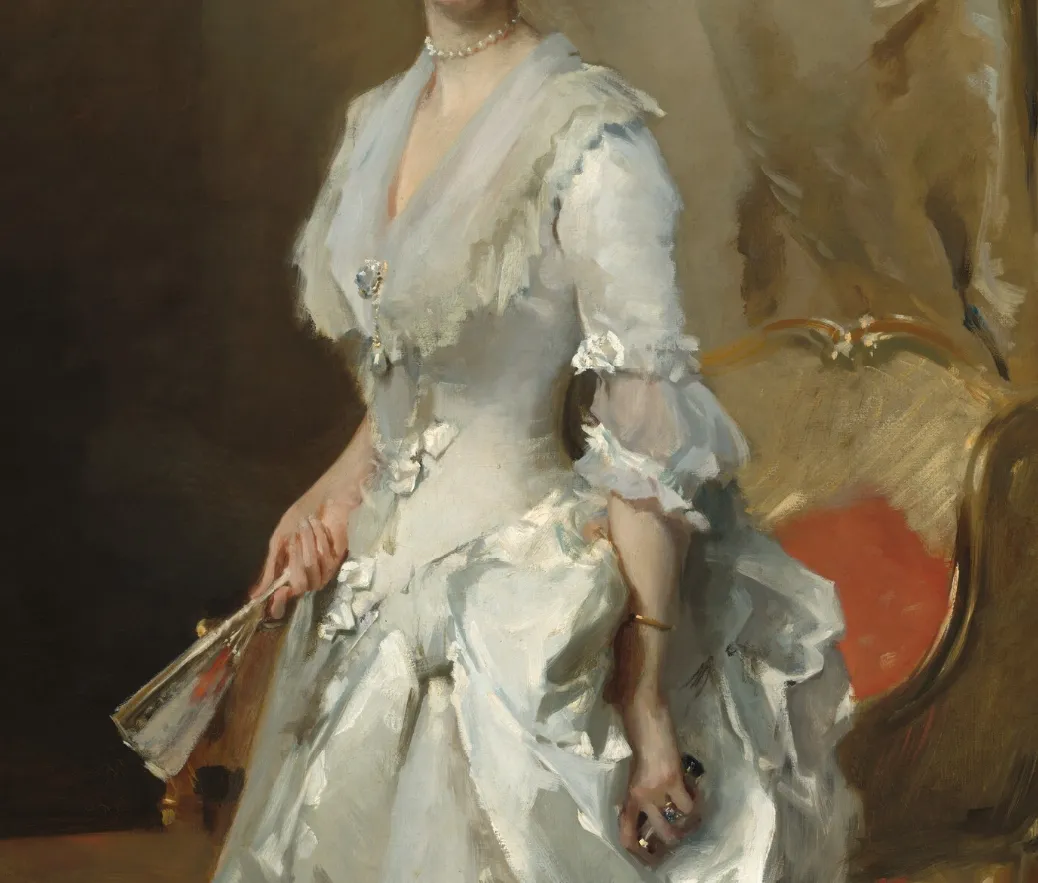 thumbnail - ‘헨리 화이트 부인’의 드레스 질감 이미지