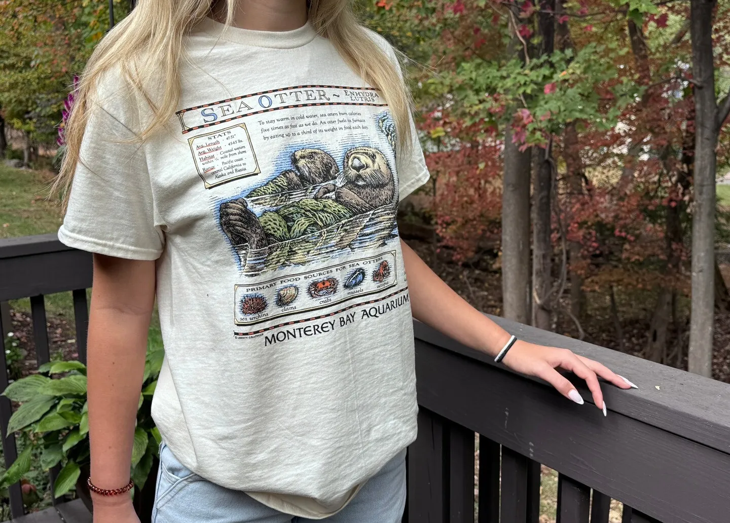 thumbnail - 몬터레이 베이 수족관이 1992년 마지막으로 제작한 해달 보호 티셔츠. AP 뉴시스