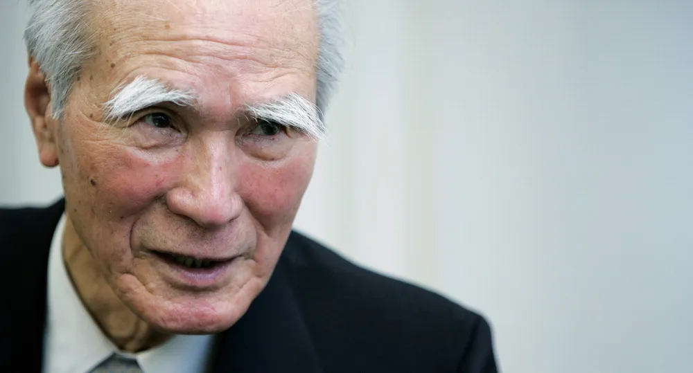 thumbnail - 2007년 도쿄에서 외신과 인터뷰 중인 무라야마 도미이치 전 일본 총리. 로이터 연합뉴스