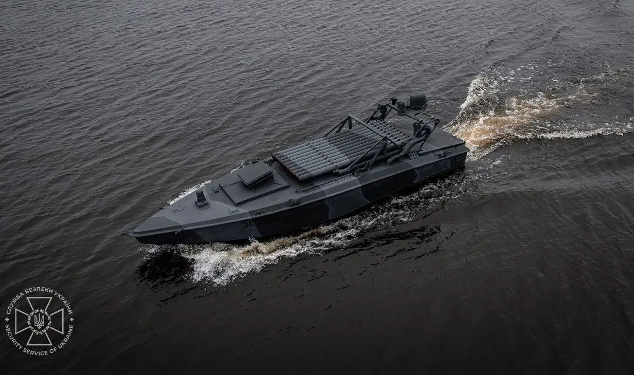 thumbnail - 우크라이나 보안국이 17일 업그레이드된 시 베이비(Sea Baby)를 공개했다. SBU 제공