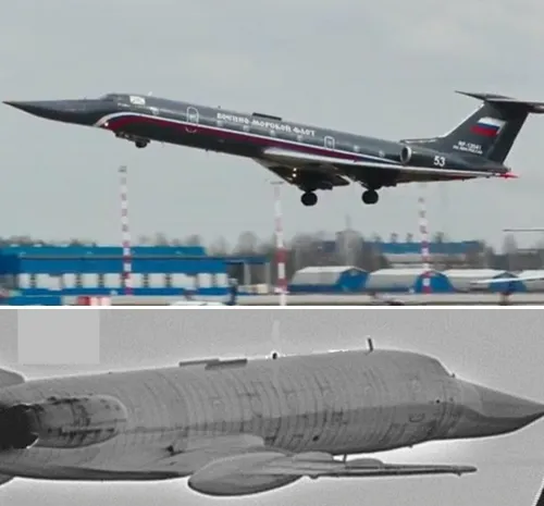 thumbnail - 2020년 발트해 상공에서 포착된 ‘블랙펄’  투폴레프 Tu-134A-4. 벨기에 공군 엑스 제공