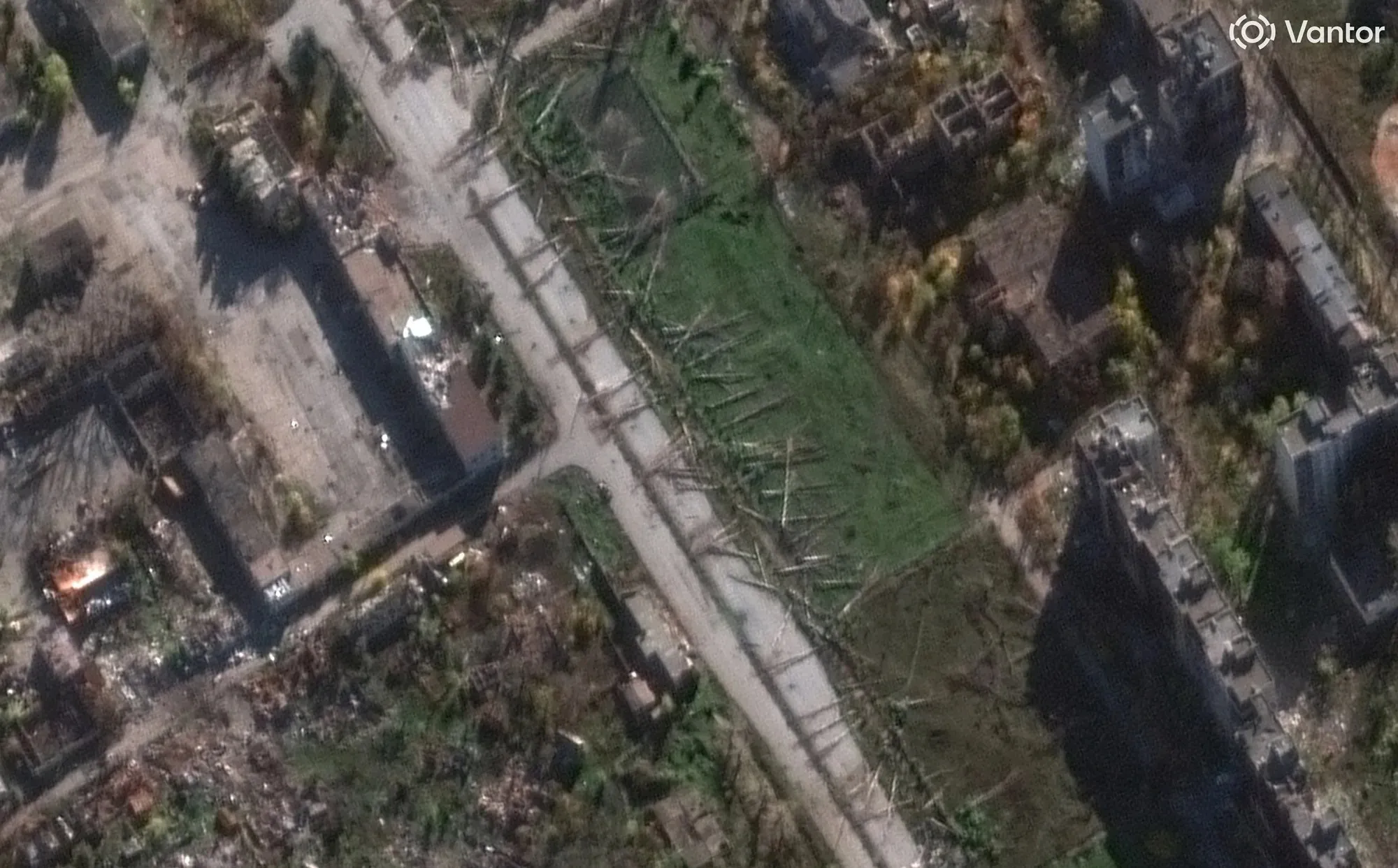 thumbnail - 지난달 3일 위성으로 촬영한 포크로우스크 모습. 로이터 연합뉴스