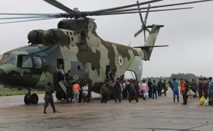 thumbnail - 북한이 운용 중인 민수용 헬기. 미 수사당국은 북한 불법 자금이 해외에서 헬기 등 고가 물품을 직접 구매하는 데 사용됐다고 보고 있다. 자료사진