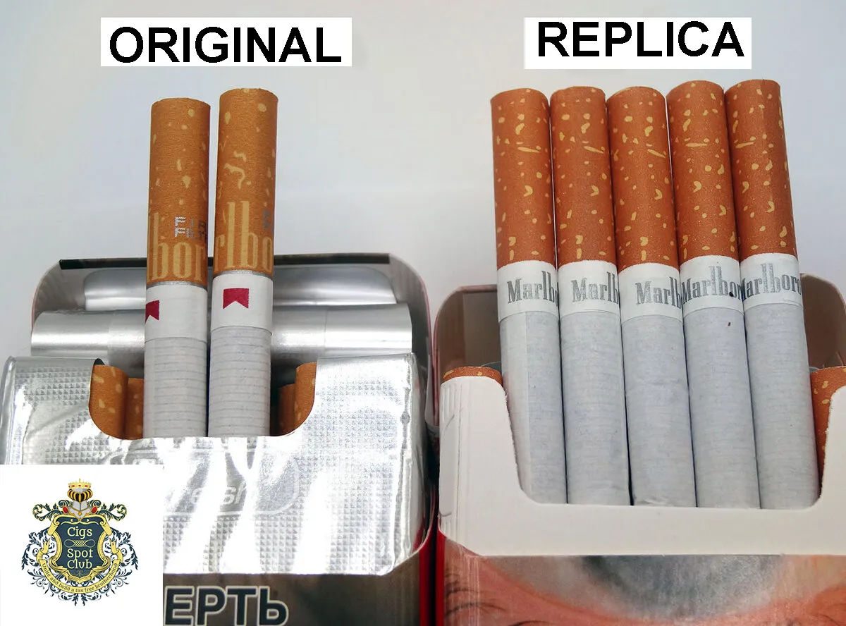 thumbnail - 정품 말보로 담배(왼쪽)와 위조 담배로 알려진 제품(오른쪽)을 비교한 자료 사진. 미 수사당국은 북한이 해외에서 담뱃잎 등 원료를 조달해 위조 담배를 제조·유통하는 과정에 불법 자금을 활용해온 것으로 보고 있다. 자료사진