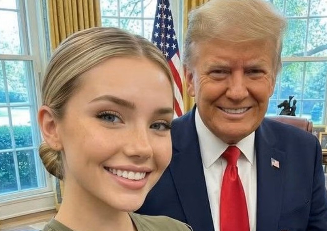 thumbnail - 트럼프와 셀카…100만 홀린 ‘금발 여군’의 수익 모델