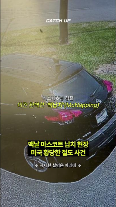 thumbnail - 맥도날드 마스코트 납치 현장…미국 황당한 절도 사건
