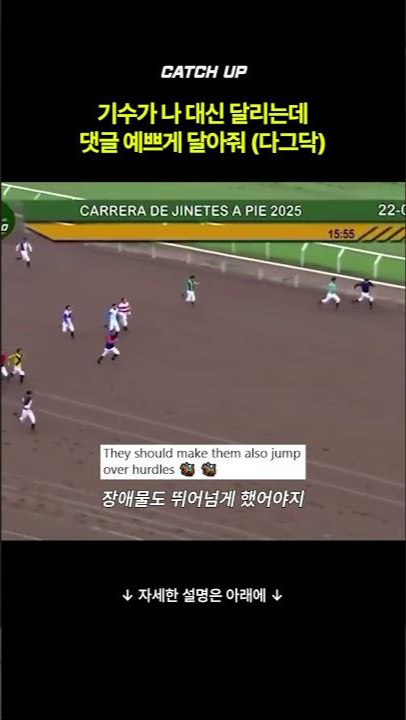 thumbnail - (영상) 기수가 나 대신 달리는데, 댓글 예쁘게 달아줘 (다그닥)