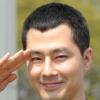 [NOW포토] 조인성 “충성! 군복무 열심할게요”