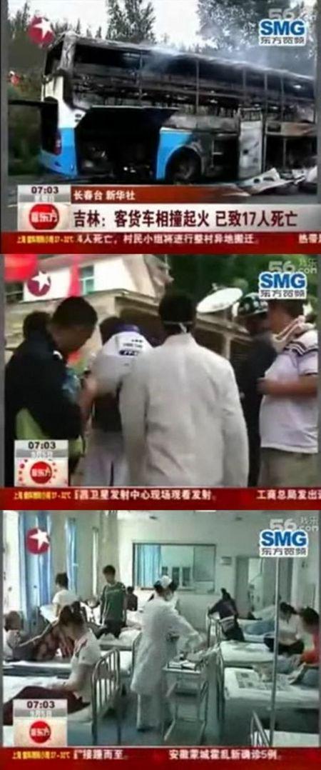중국서 침대버스-트럭 충돌로 17명 사망...관광객 주의