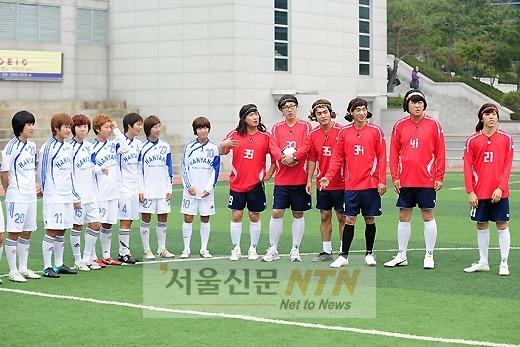 [NTN포토] ‘한양여대 축구팀 VS ‘와우맨’ 축구팀’