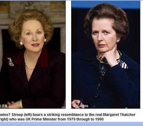 “똑같네!” 메릴 스트립, 대처 전 총리 닮은꼴 분장 화제