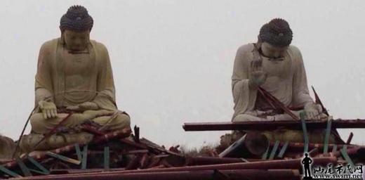 태풍에 ‘고개 숙인’ 88억짜리 대형 불상