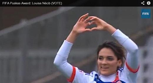 골을 성공시킨 뒤 기뻐하는 루이사 네시브(피파 홈페이지)