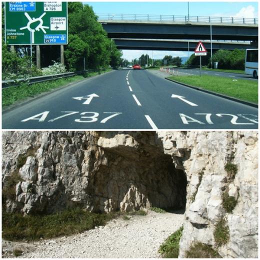 비교적 안전한 도로 TOP 2 (위) 영국 스코틀랜드 ‘A74’ 도로 (아래) 이탈리아 ‘파수비오’ 도로