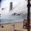 스페인 해변 뒤덮은 ‘미스터리 거대 구름’ 정체는?