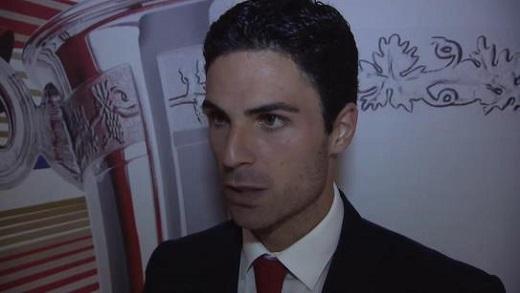 아스널의 FA컵 결승전 역전승이 벵거 덕분이었다고 말하고 있는 아르테타(아스널 홈페이지 캡쳐)