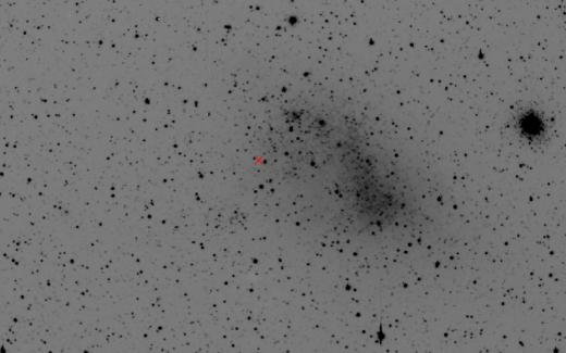 소 마젤란 성운 속 ‘HV 2112’ 위치(빨간 X표)