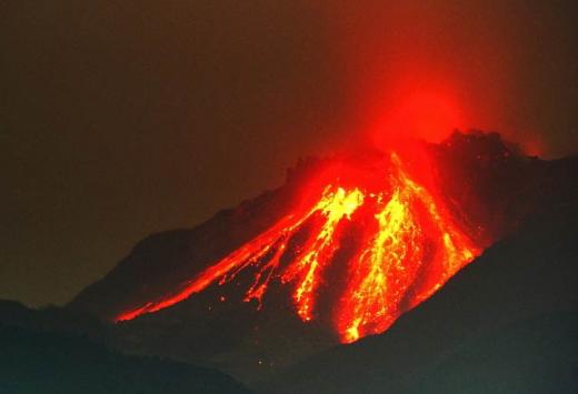후지산 화산폭발