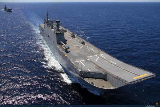 복층 격납고를 갖춰 상륙부대와 항공기 동시 수용이 가능한 스페인 해군 후안 카를로스 1세