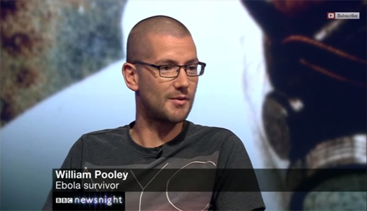 에볼라 생존자 윌리엄 풀리(BBC 영상 캡처)