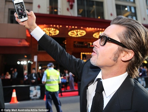 안젤리나 졸리, 브래드 피트 부부 시사회 동반 참석