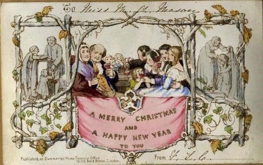 세계 최초의 크리스마스 카드는 1848년쯤 나왔다.