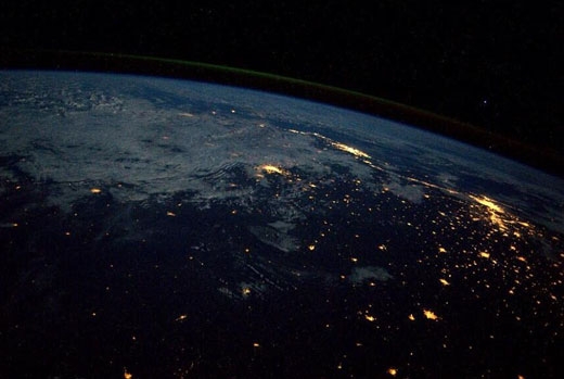 우주에서 본 리우데자네이루와 상파울루