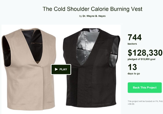 목표액(1만 3500달러)에 거의 10배(12만 8330달러)를 모금한 상태.