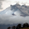 Cotopaxi volcano spewing ashes from Sangolqui, Ecuador