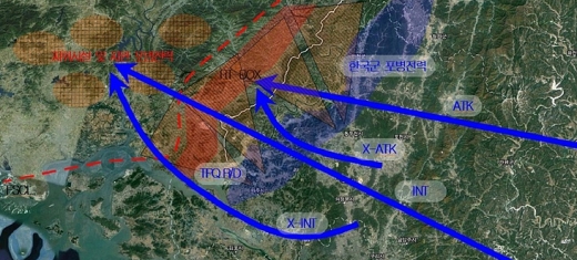 개전 초 막대한 공군전력 투입이 요구되는 수도권 전방 대화력전 수행 개념