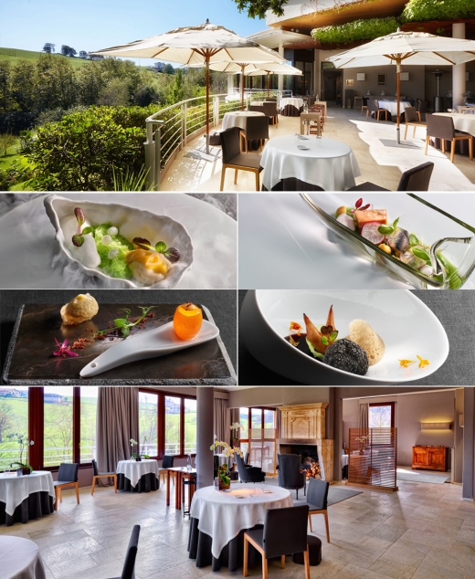 마르틴 베라사테기 레스토랑 전경과 음식.