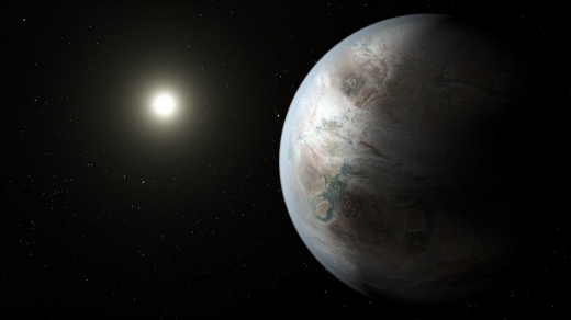 지구와 가장 닮은 외계행성 케플러-452b 상상도.(사진=NASA)
