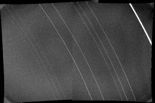 보이저 2호가 촬영한 천왕성의 고리　