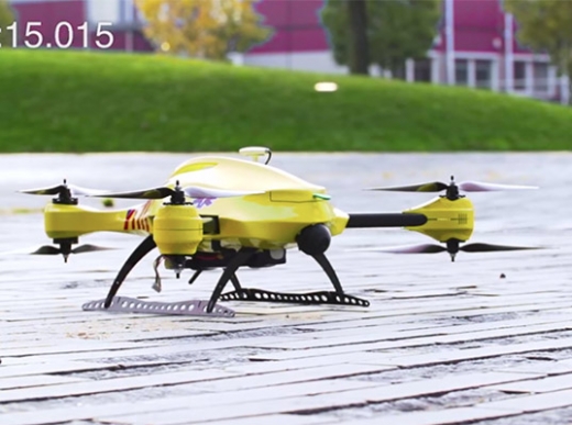 의약품 등 의료장비 수송을 담당하는 앰뷸런스 드론. (사진=델프트공대)