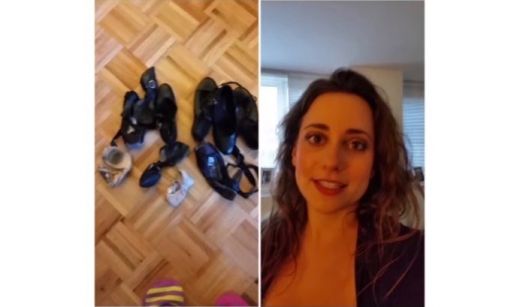 “이것은 댄스 슈즈다. 좀 더 춤추고 있었으면 좋겠다. 그러면 더 행복할 테니까”