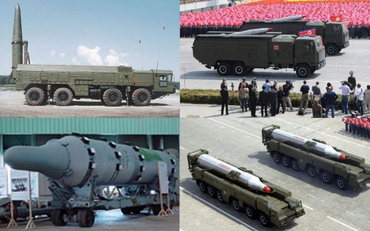 러시아의 ‘오리지널’(左)과 북한의 ‘짝퉁’(右) 미사일.(사진=위키피디아 및 조선중앙통신 영상 스크린샷)