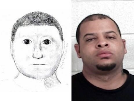 텍사스주 북쪽 라마 카운티 경찰 몽타주와 체포된 범인