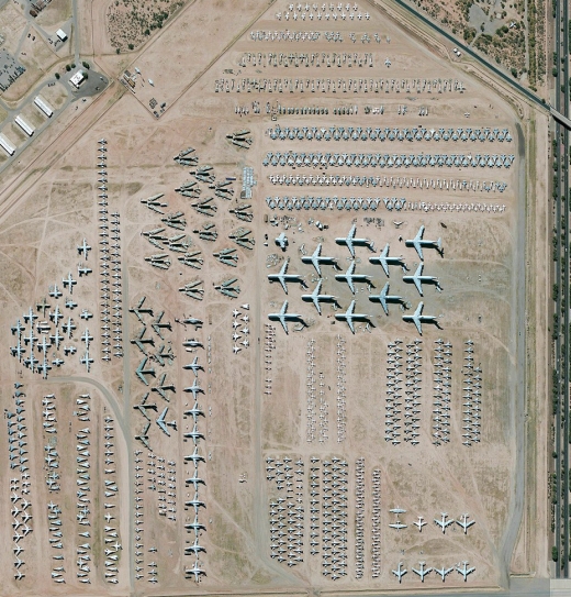 미국 애리조나주 사막에 위치한 데이비스-몬탄 공군기지