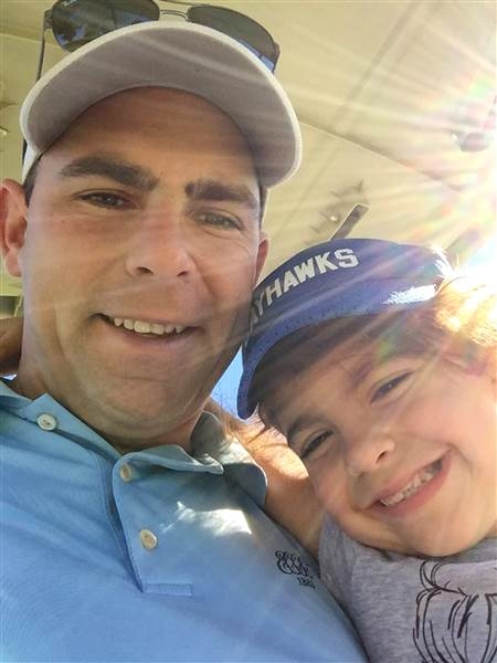 아빠 에디 스코트와 엘라.