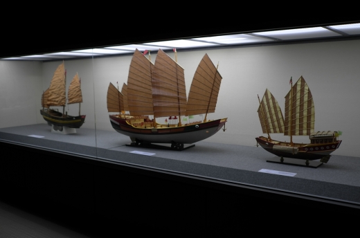 전시관에는 침몰 당시의 배 모양이 모형 형태로 제작 전시되어 있다. 당시 선박 모습을 알게 한다.