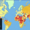 세계서 가장 여행하기 위험한 나라는?…2017년판 세계지도