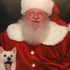 산타 인형에 푹 빠진 개, 산타 할아버지 만난 사연