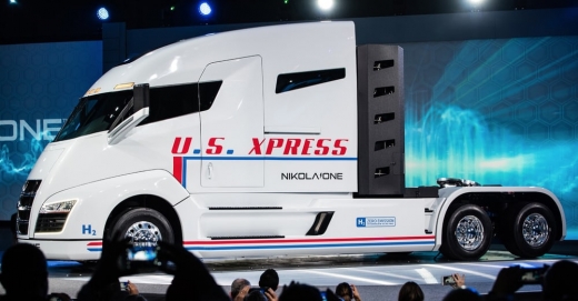 1200km를 주행할 수 있는 전기트럭 스타트업의 차량 ‘니콜라 원’.(사진=니콜라 모터스)