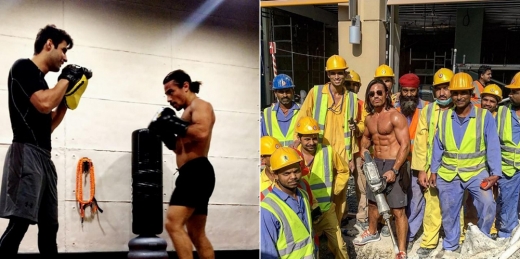 그의 탄탄한 근육질 몸과 다소 험상궂은 인상 또한 인기 비결에 한몫하고 있는 것 같다.