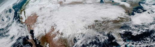 공개된 이미지는 지난 15일 북미 대륙을 가로지른 대규모 눈폭풍 등 기상 사건을 선명하게 보여준다.